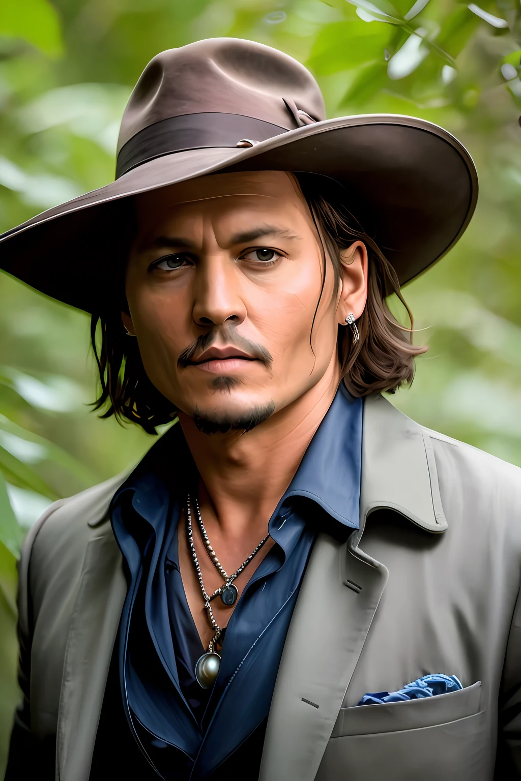 Masterpiece, Johnny Depp walks through the jungle at night in fireflies ...