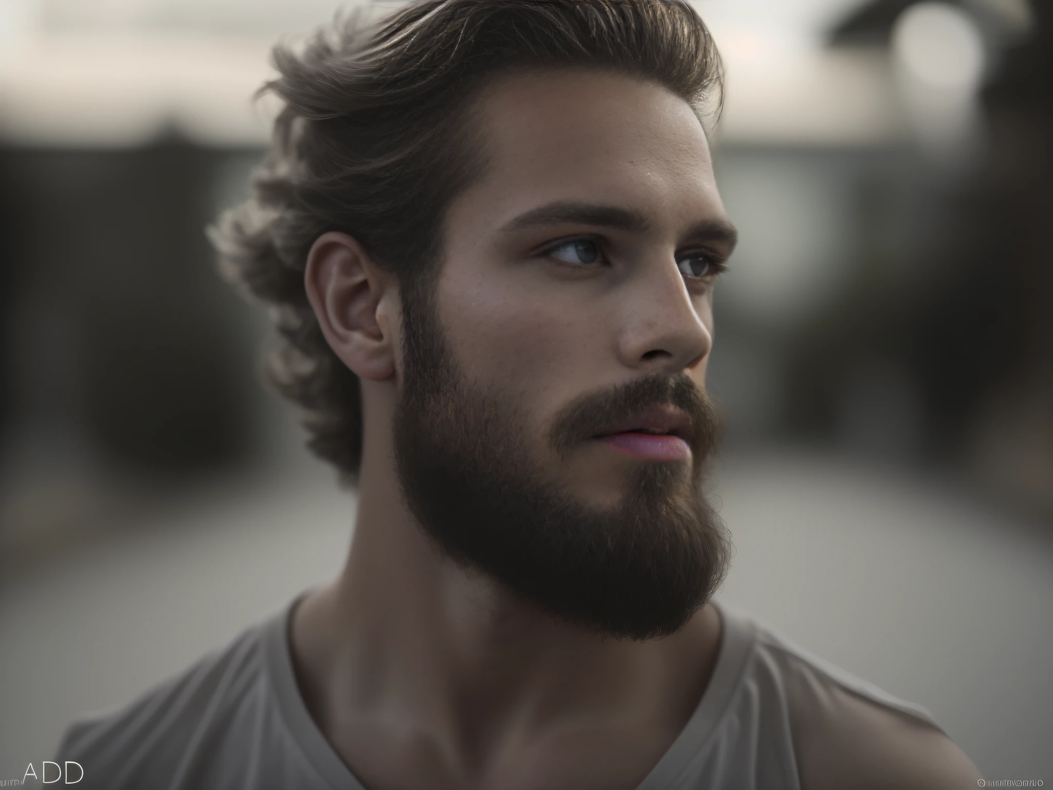 Un hombre de 25 años de Suecia, masculino, barbado, barba clave, modelo, cuerpo entero, pose elegante, muy bonito, mirando a la camara, imagen detallada, uhd, 8k, bien iluminado, grano de película