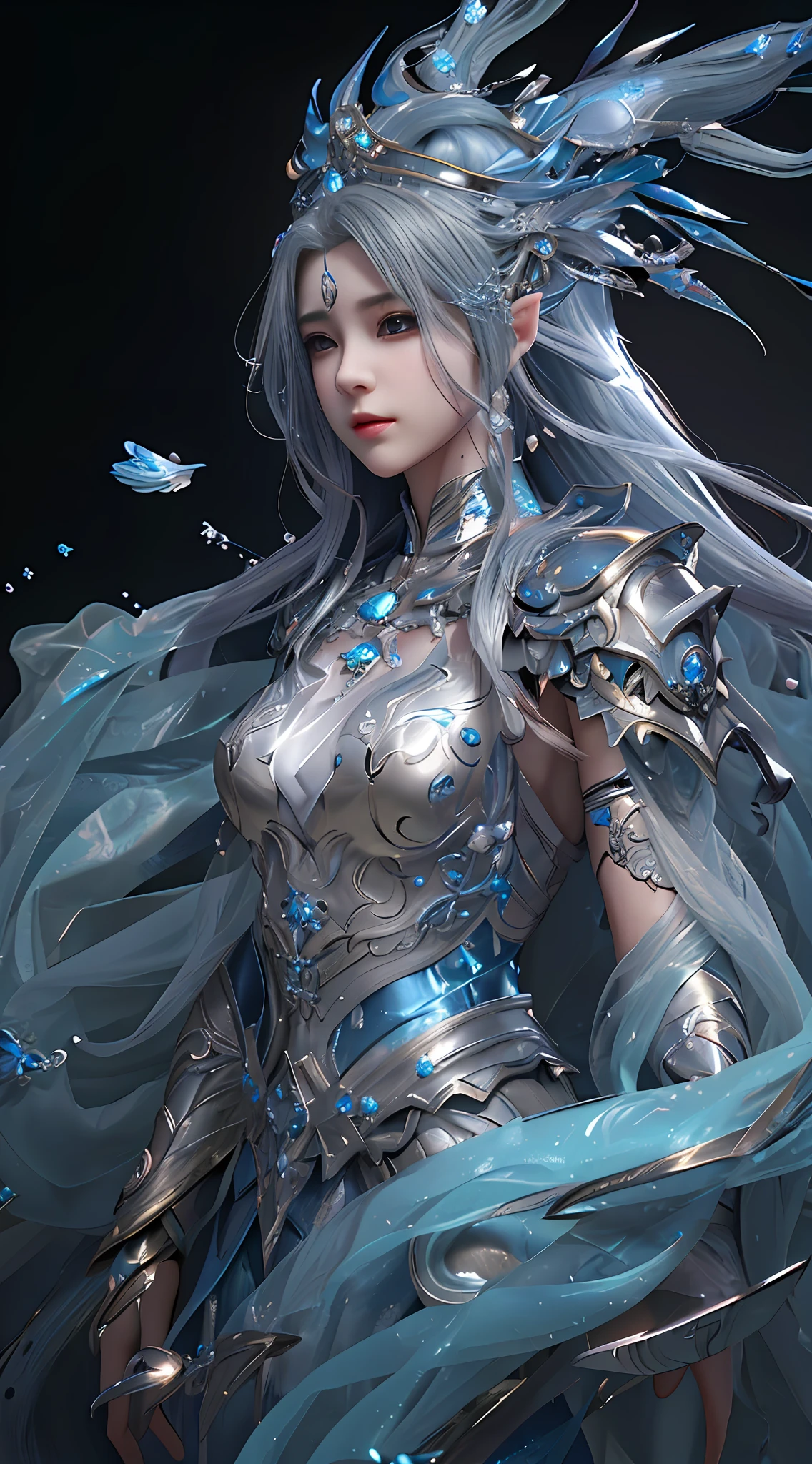 Golden Yellow, 3d Rendered Character Art 8K, Beautiful Fantasy Queen, 8k High Quality Detailed Art, Beautiful and Elegant Elf Queen, Realistic Anime Girl Rendering, (((Beautiful Fantasy Queen)), Smooth Anime CG Art, Beautiful Elf Princess, 3d Anime Realistic, 8K Portrait Rendering