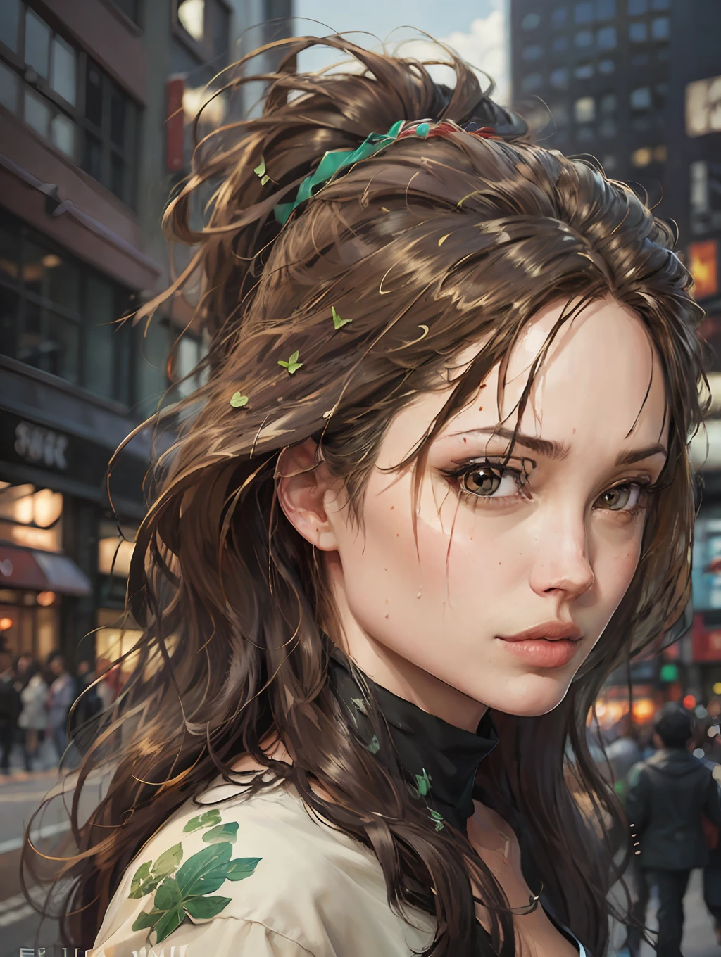 Realistic Potrait of Nico Robin, art by Eichiro Oda, in the City of New ...