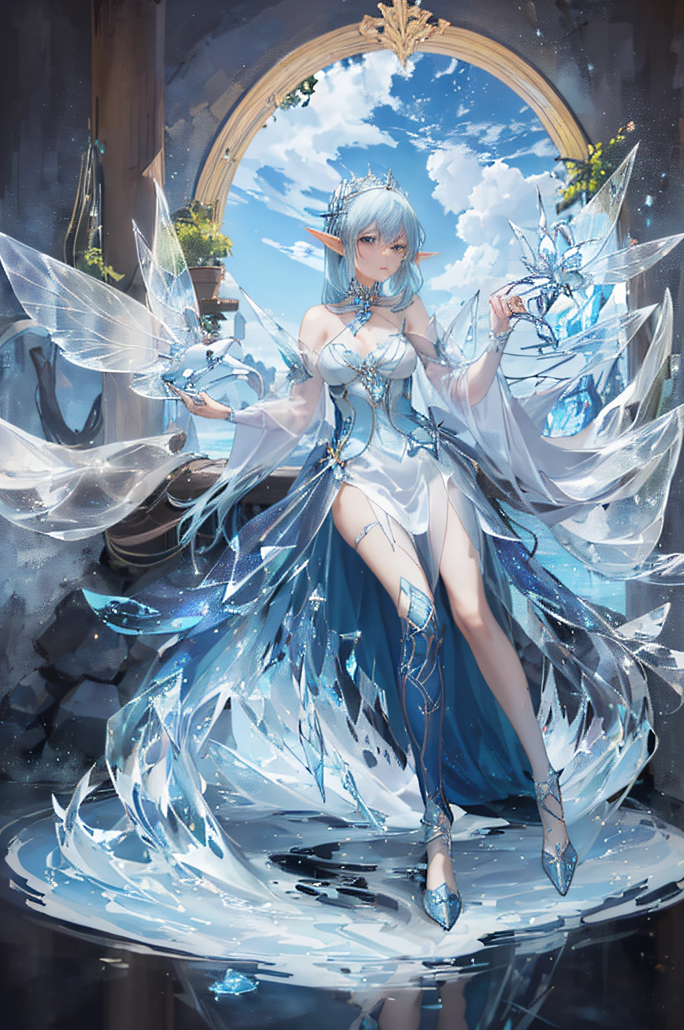 Crystalline Goddess Reaviless V2 Version - AI Generated Artwork - NightCafe  Creator