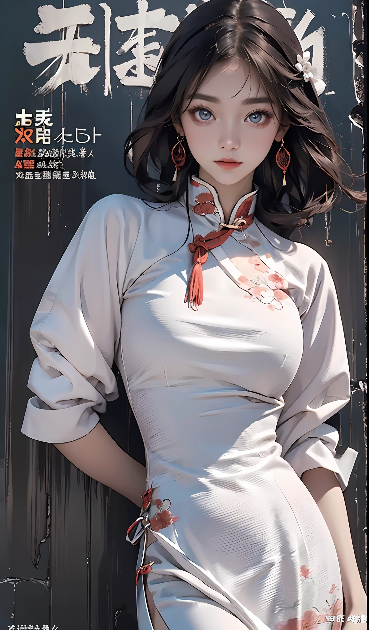 best quality, master, highres, wuxia 1girl, China dress, super beautiful face, super beautiful eye, super beautiful hair Super beautiful face, super beautiful eyes, super beautiful hair, super beautiful hair, magazine cover