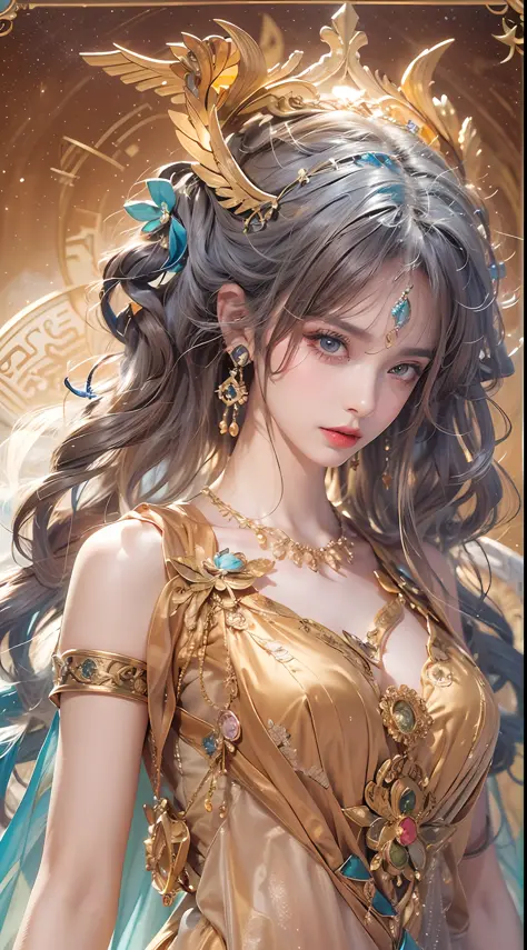 1 27-year-old girl, 1 goddess from the future athena, 12 zodiac signs pink purple goddess, goddess athena sexy face thin yellow ...