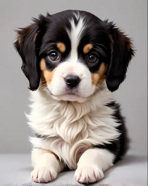 Puppy sitting on gray surface looking at camera, Cute dog, o cachorrinho, Puppies, cute cute, adolable, portrait shooting, closeup of an adorable, cavalier king charles spaniel, Incredibly cute, awww, cute animal, painfully adorable, cute cute, cute cute, ...