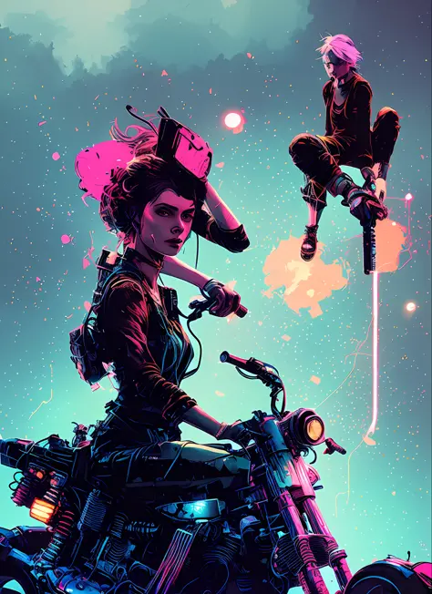 snthwve style nvinkpunk punk woman, punk rock, roller derby, tank girl, bubblegum, edgy, dangerous, high detailed, 8k, by jeremy mann, by sandra chevrier, by dave mckean and richard avedon and maciej kuciara