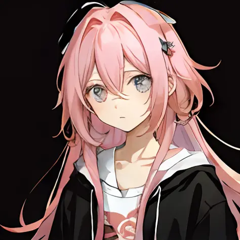 A pink-haired