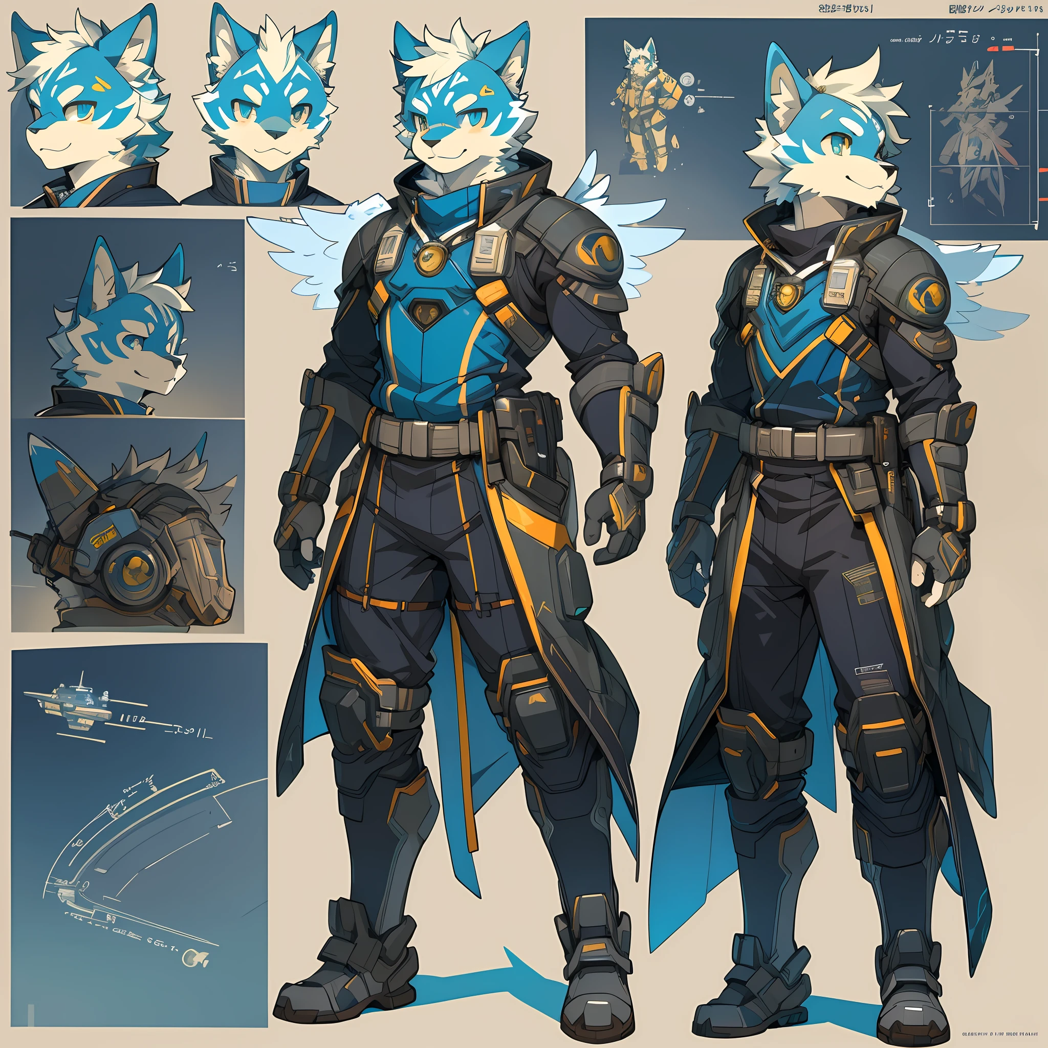 ((masterpiece)), (ultra detailed), (best quality), detailed background, (style of Science Fiction), (concept art, character sheet), game package, absurdres(highly detailed beautiful face and eyes)perfect anatomy(angelic handsome boy, kemono, child)(furry anthro),