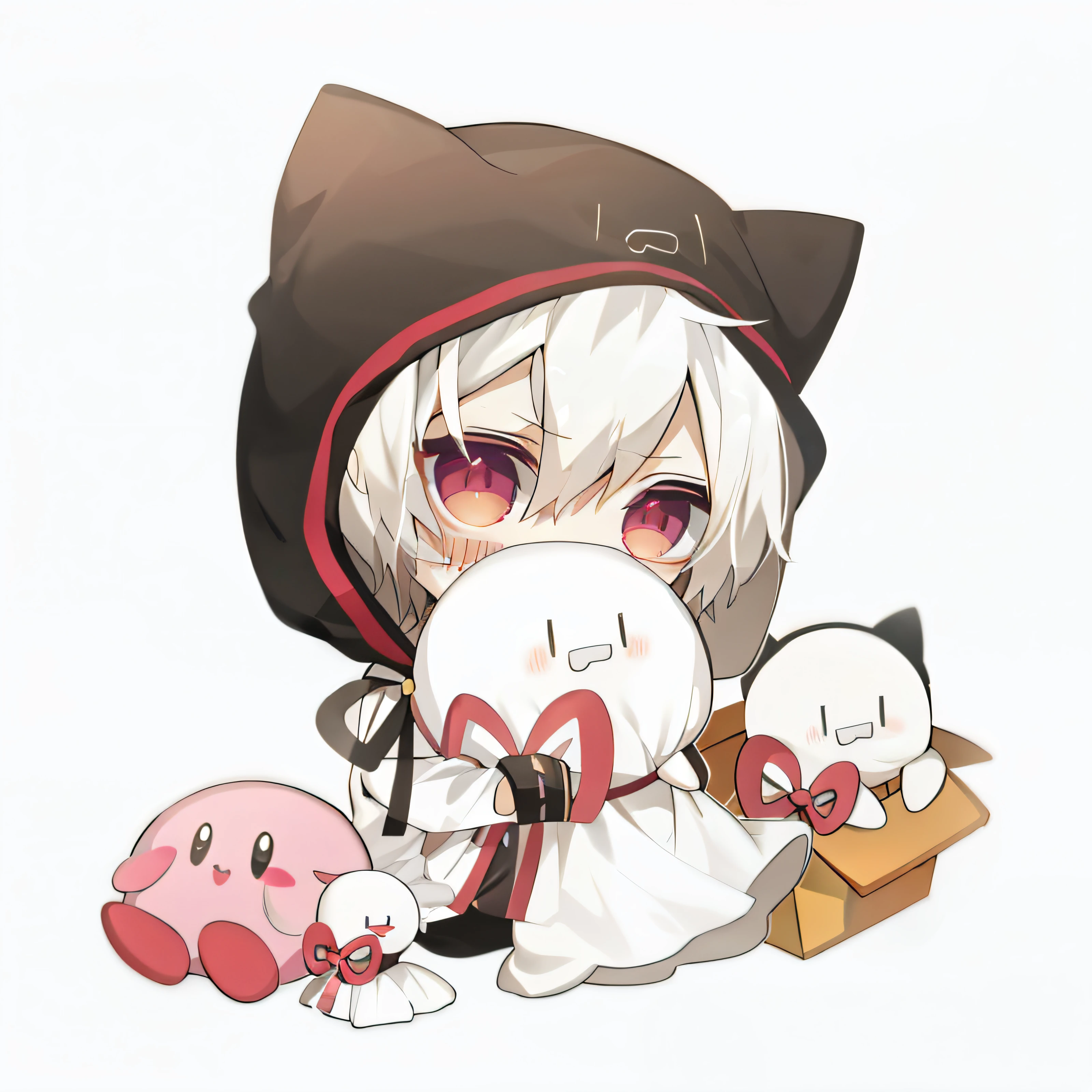 Anime characters with stuffed and stuffed animals, maplestory mouse, character art of maple story, Pisif, zerochan art, nagito komaeda, at pixiv, zerochan, Best anime 4k konachan wallpaper, neferpitou, plushies, Pisif style, Loli, Pisif Contest Champion, MapleStory，Lovely wind