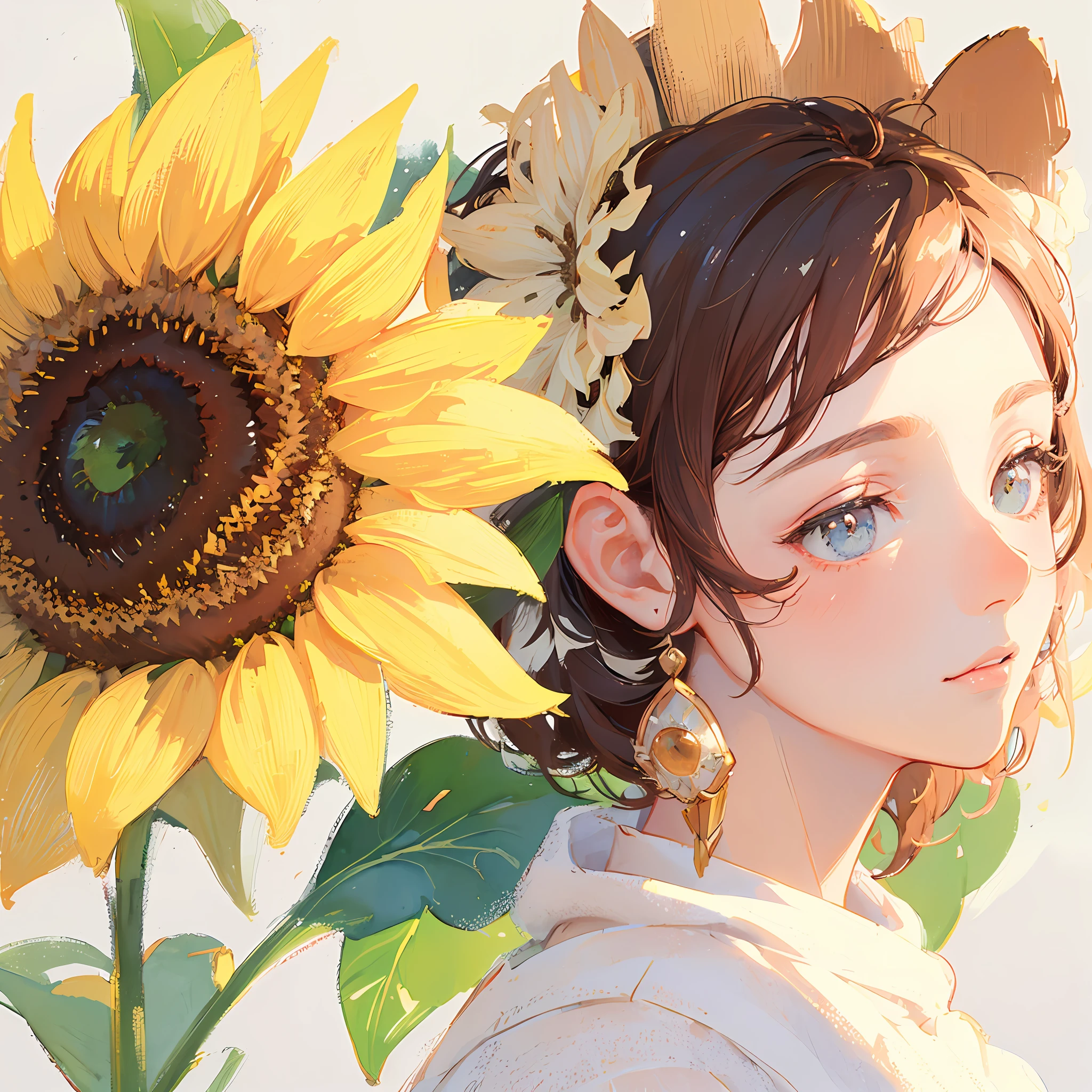 Cute Anime Sunflower - Temu