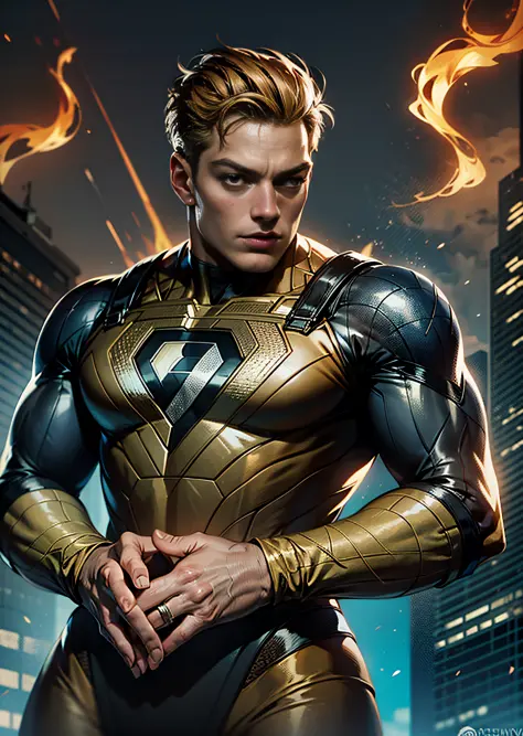 johnny storm in fantastic four suit