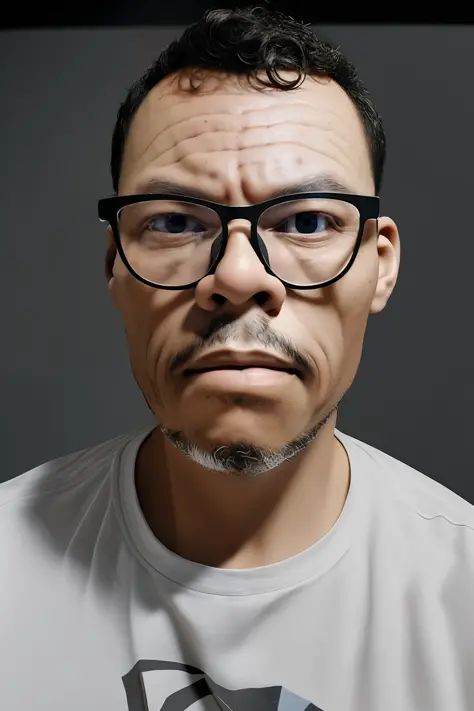 guttonetdvision7, retrato em vetor do homem de oculos, sks, sticker, rosto muito detalhado, alta qualidade, na noite, 8k