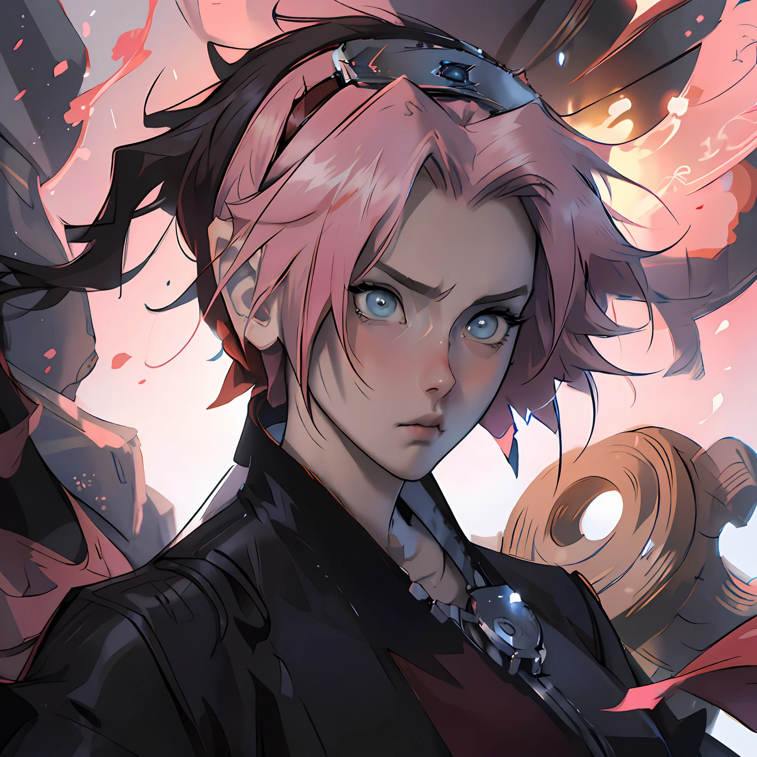 Anime girl with pink hair and sword in red costume, Sakura Haruno, sakura haruno, seductive anime girls, sakura haruno in slug sage mode, Sakura Kinomoto, Kushatt Krenz Key Art Women, beautiful and seductive anime woman, Best anime 4k konachan wallpaper, Badass anime 8 K, Pisif, Smooth anime CG art，With an anime boy with black hair and blue eyes in a black jacket, Uchiha sasuke, madara uchiha, uchiha itachi, realistic anime artstyle, from naruto, semirealistic anime style, Stunning anime face portrait, Male anime style, anime character portrait, detailed anime character art, Kazuto Okada。, Anime style portrait, style of anime》, Anime portrait of people，puss --auto