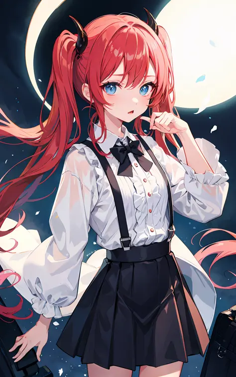 {{best quality}}, {{masterpiece}}, {{ultra-detailed}}, {illustration}, {detailed light}, red hair,blue eyes,twintails,lolita,sus...