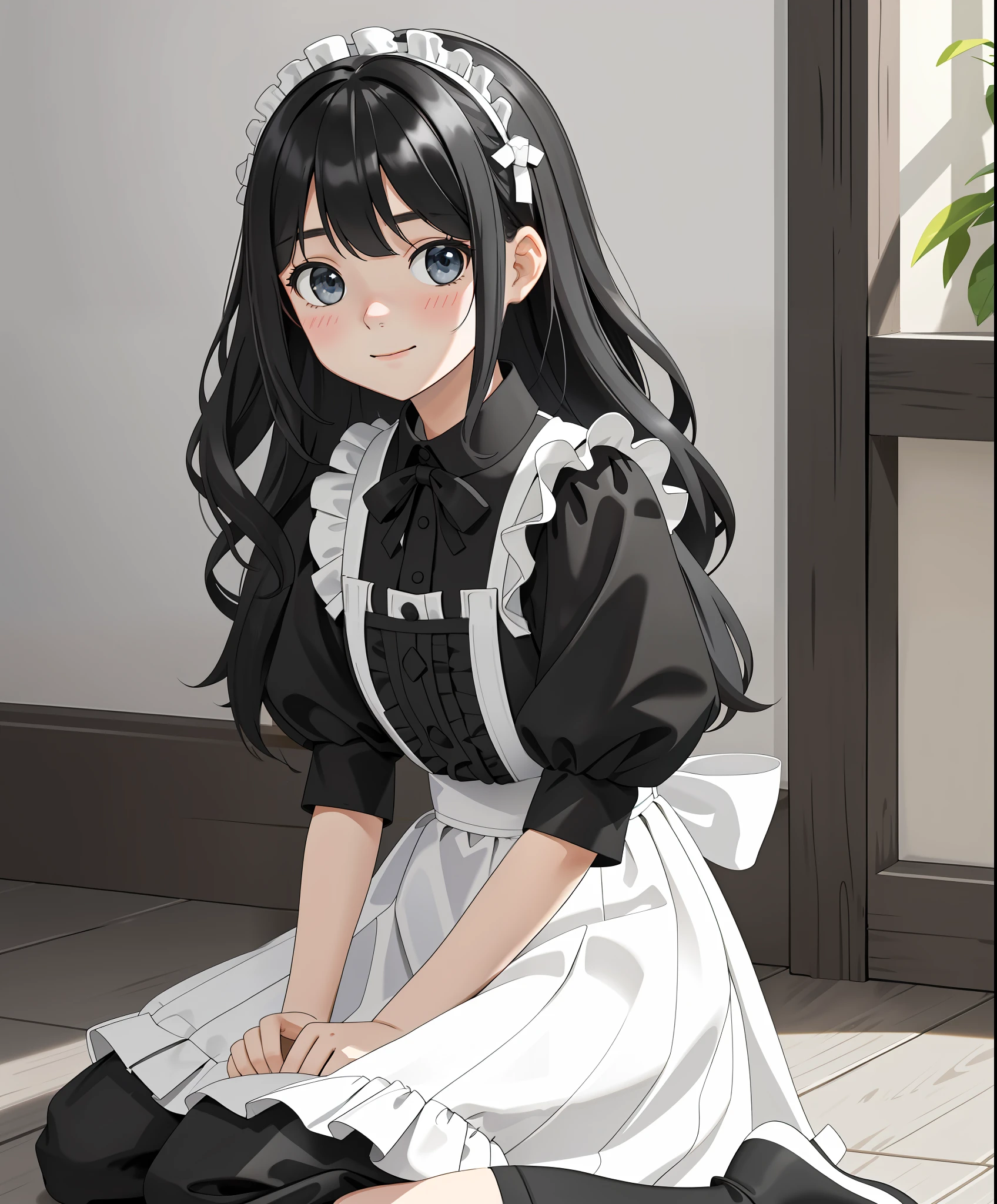 maid,
(random emotion),
{indoors|outdoors},
looking at viewer,
(masterpiece, best quality),
girl, fringe, (wavy hair:0.8),
{standing|sitting|kneeling|knees up},
({black|white|ivory|grey|dark|light black} theme),
{shy face,curious face|happy face},