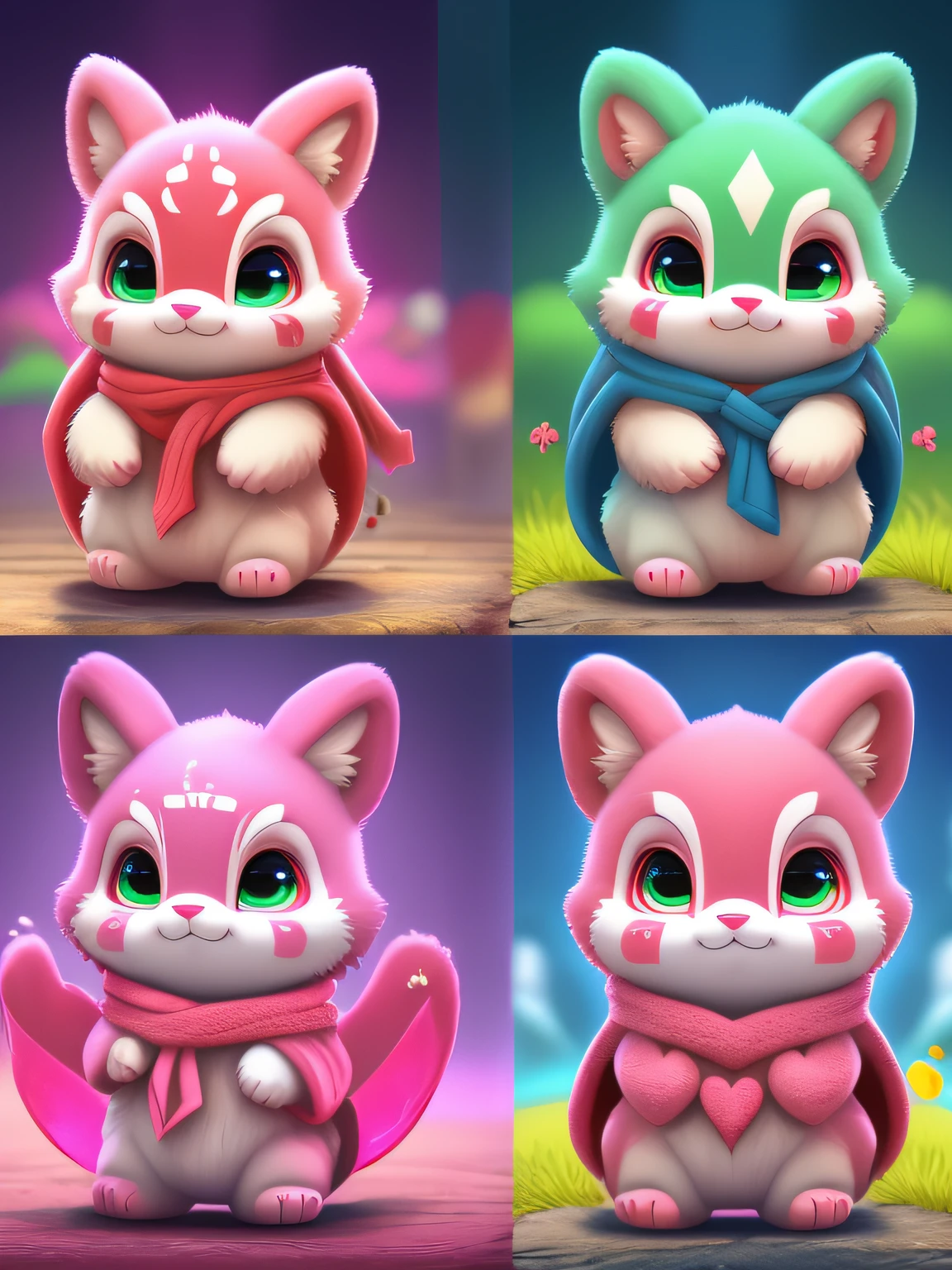 Pink mascot, with eight uprising cultural characteristics, distinctive characteristics, rich connotation Jiangxi city IP has unique creativity and design, in line with the characteristics of the times Cute image, great affinity and communication Cute little animals Furry, anime, contemporary art, UHD