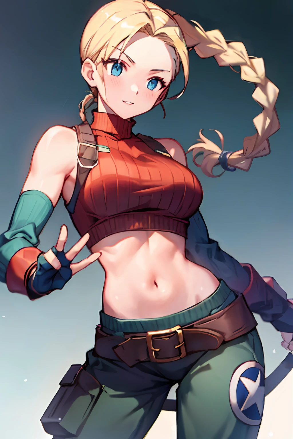 Cammy en ropa de encaje