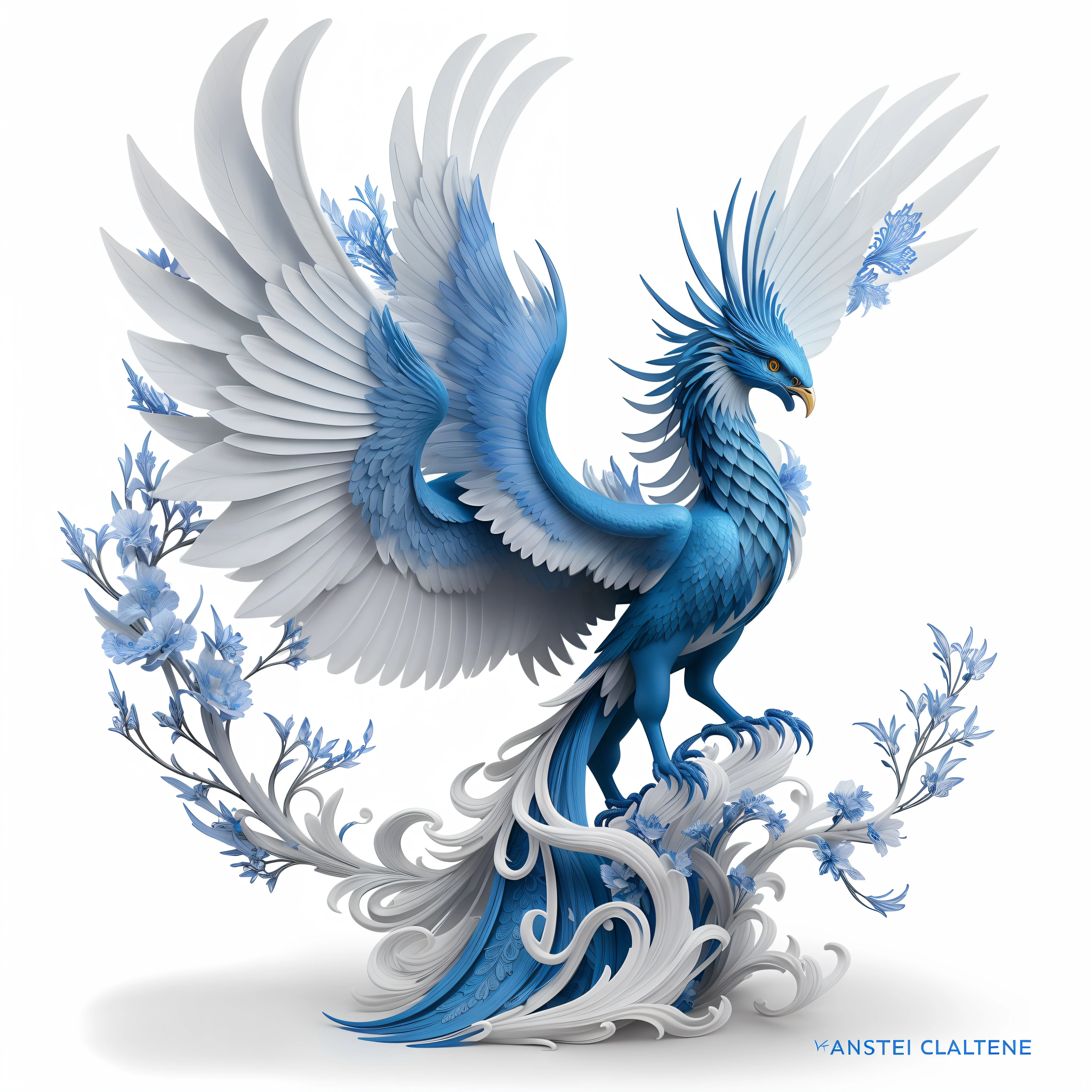 Freedom, phoenix bird tattoo sketch on white background. black ink and  geometry. mythological animal created with Generative AI technology Stock  Illustration | Adobe Stock