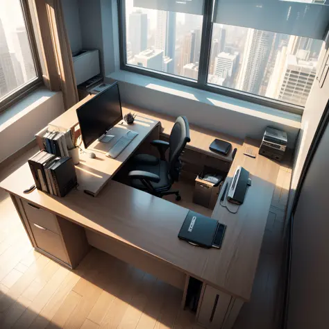 a desk,High-floor offices,business sui, --auto