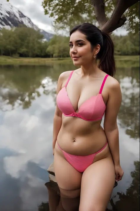 Latina woman posing with big boobies and big breasts, curvy body, curvy  model, voluptuous body, voluptuous figure - SeaArt AI