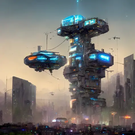 futuristic wonder that echoes the aesthetic and spirit of the Jackson Five animated series. Located somewhere above the clouds, this high-tech metropolis captivates the eyes and challenges the imagination.
As you approach NeoMetro, you'll notice the imposi...