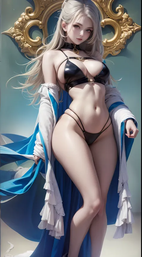 realistic, 1female, big hard round breasts, cleavage, round ass moon thighs  - SeaArt AI