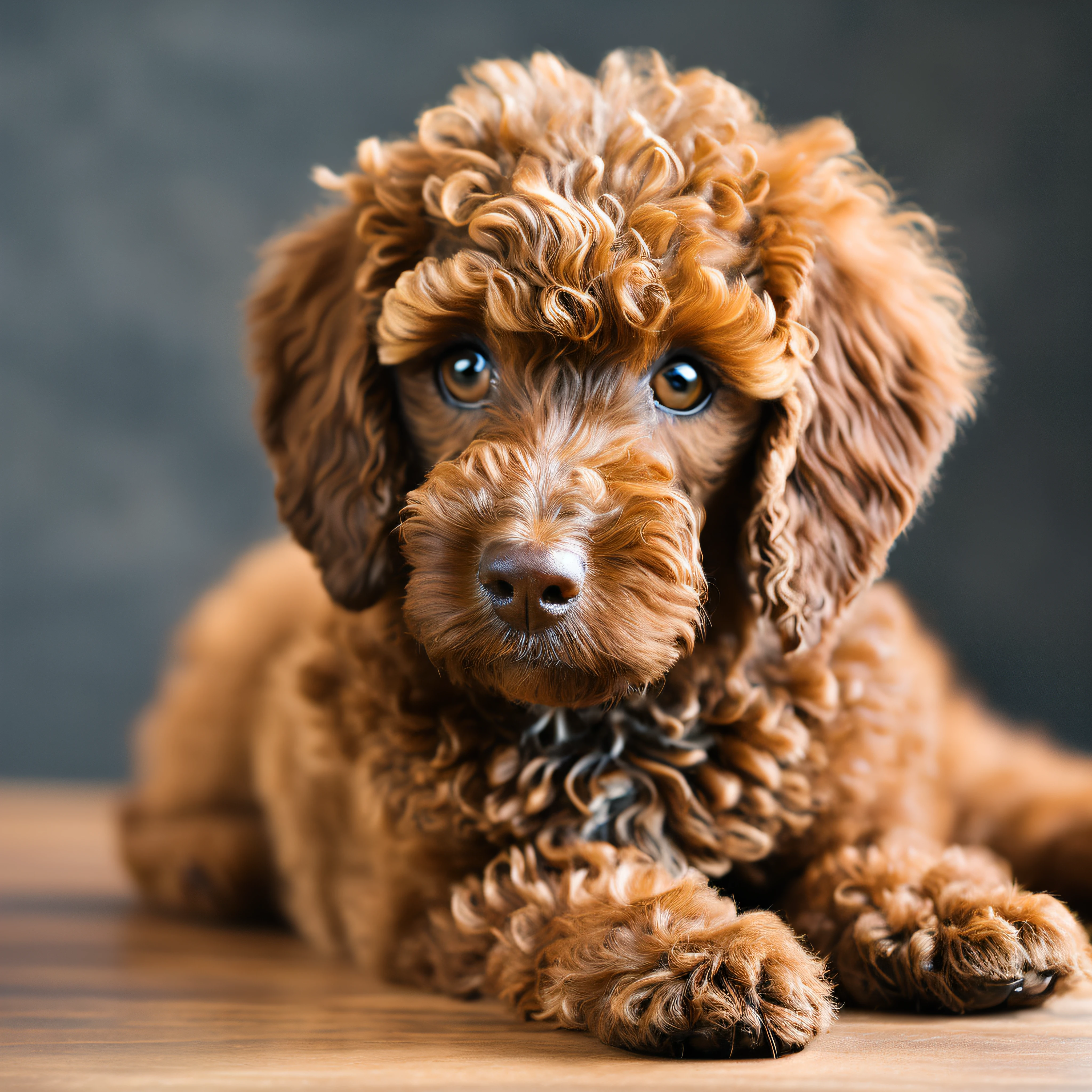 棕色貴賓犬