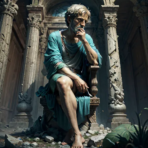 Aristotle philosopher alone for youtube video