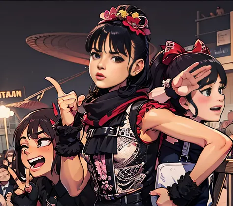 3 girls, confused, babymetal