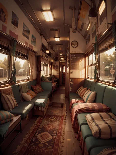 bohoai train, train interior