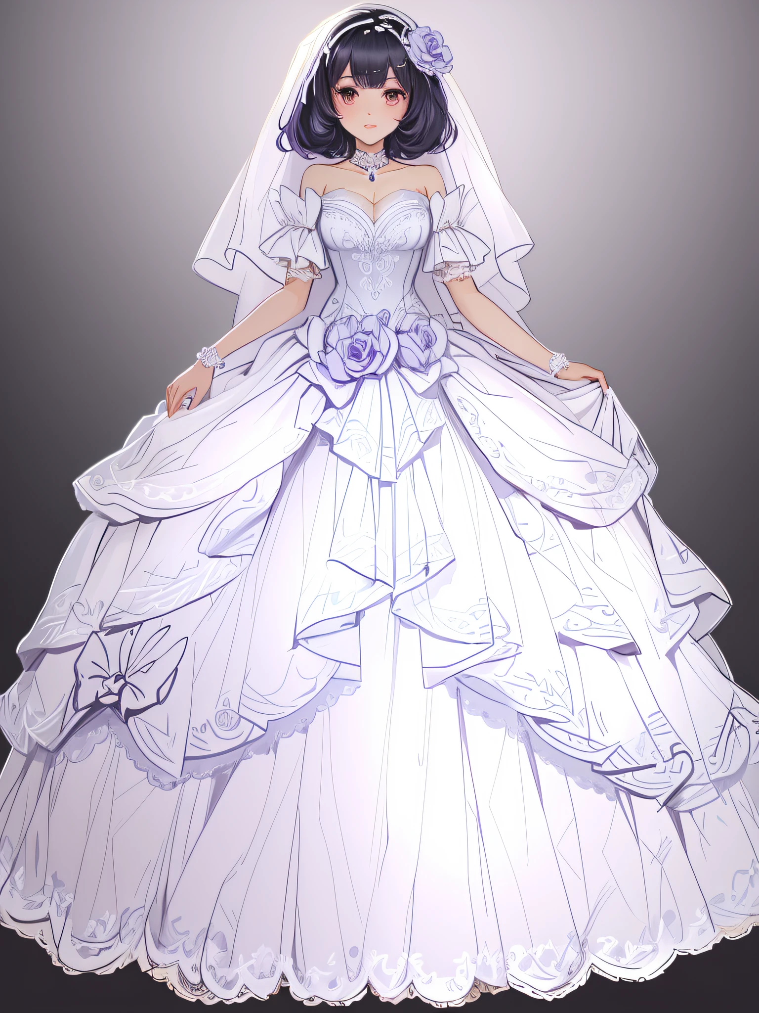 Pin by Kacey (Kace) James on Anime | Anime dress, Anime wedding, Anime  outfits