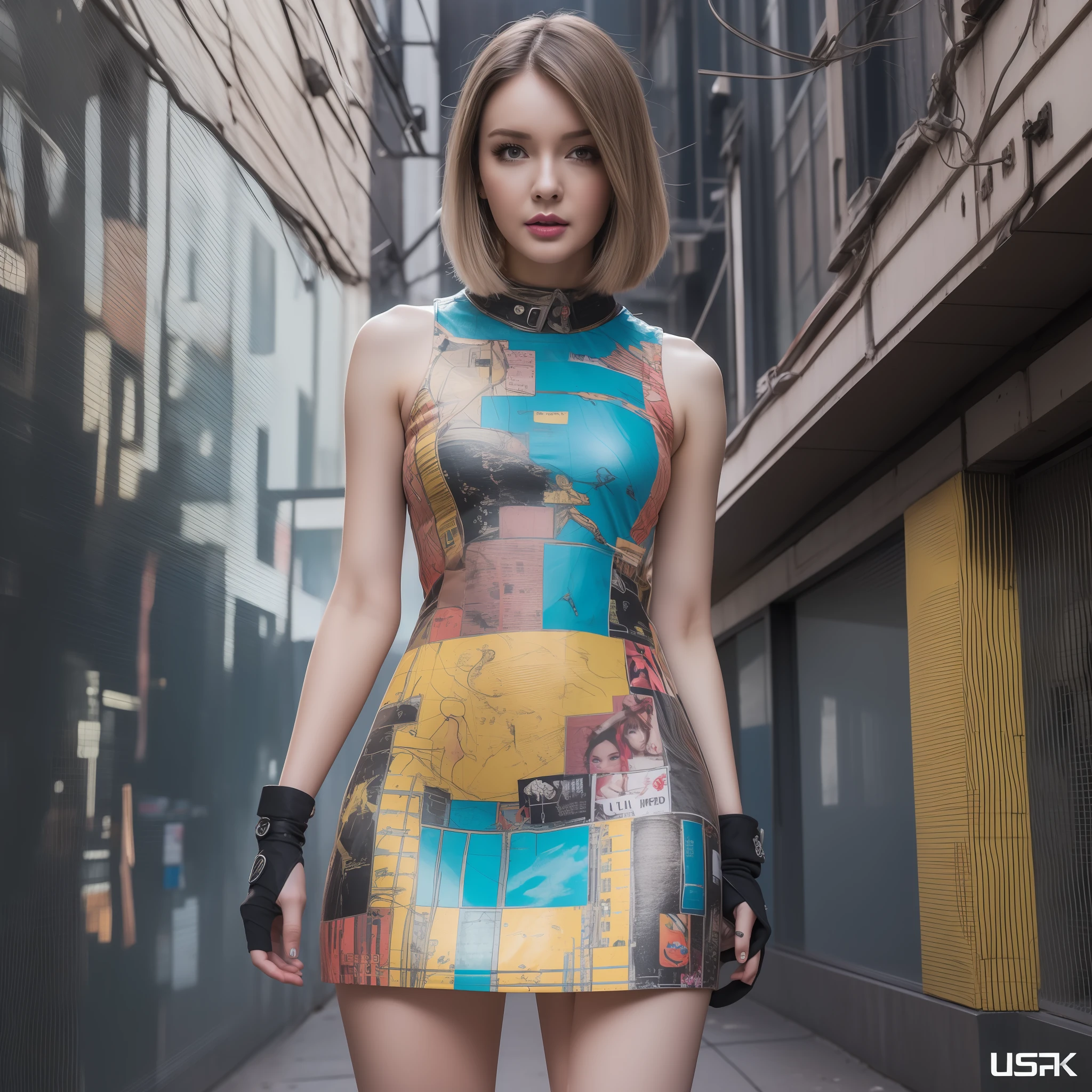 Photoréaliste,Illustration réaliste dans le style Modelshoot,Chef-d&#39;œuvre,La meilleure qualité,ultra détaillé,La beauté waifu Lalisa Manoban en robe rouge sexy dans une ville cyberpunk,détails complexes,Fond d&#39;écran de l&#39;unité CG 8k,Rendu d&#39;octane,