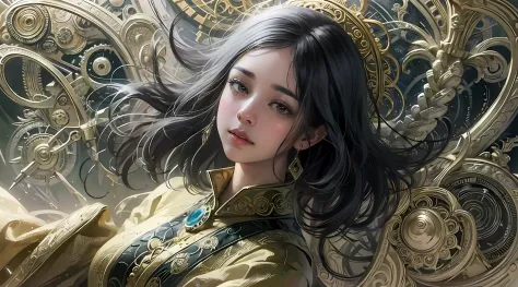 Perfect NwsjMajic, (Masterpiece, Top Quality, Best Quality, Official Art, Beauty and Aesthetics: 1.2), (1 Girl), Extremely Detai...
