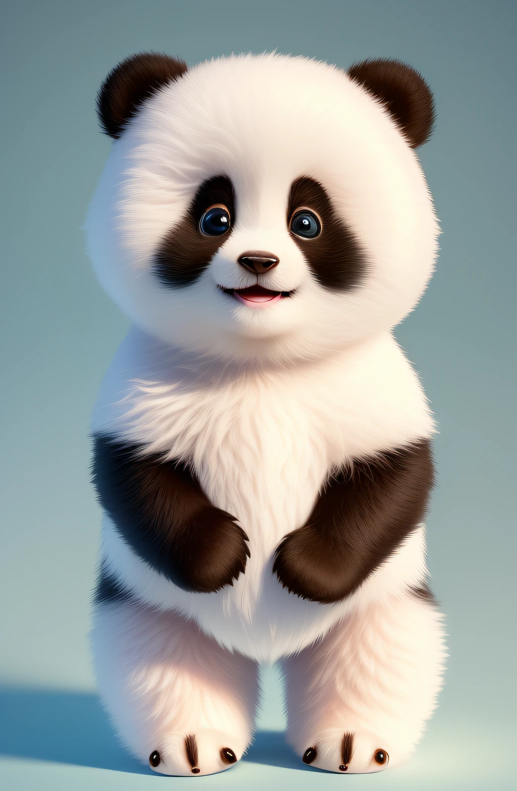 (masterpiece), (best quality), (ultra-detailed), (full body:1.2), Super cute, Baby, Pixar, Baby panda in pajamas, Big bright eyes, Fluffy, Smile, Delicate and fine, Fairy tales, Incredibly high detailed, Pixar style, Bright color palette, Natural light, Simple background with pure color, Octane render, Trending on Artstation, Gorgeous, Ultra wide angle, 8k, HD, Realistic