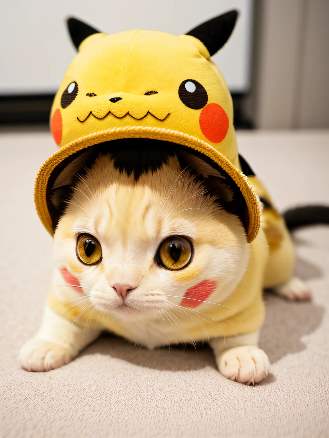 Pikachu、Photorealsitic、hightquality、RAW Photography