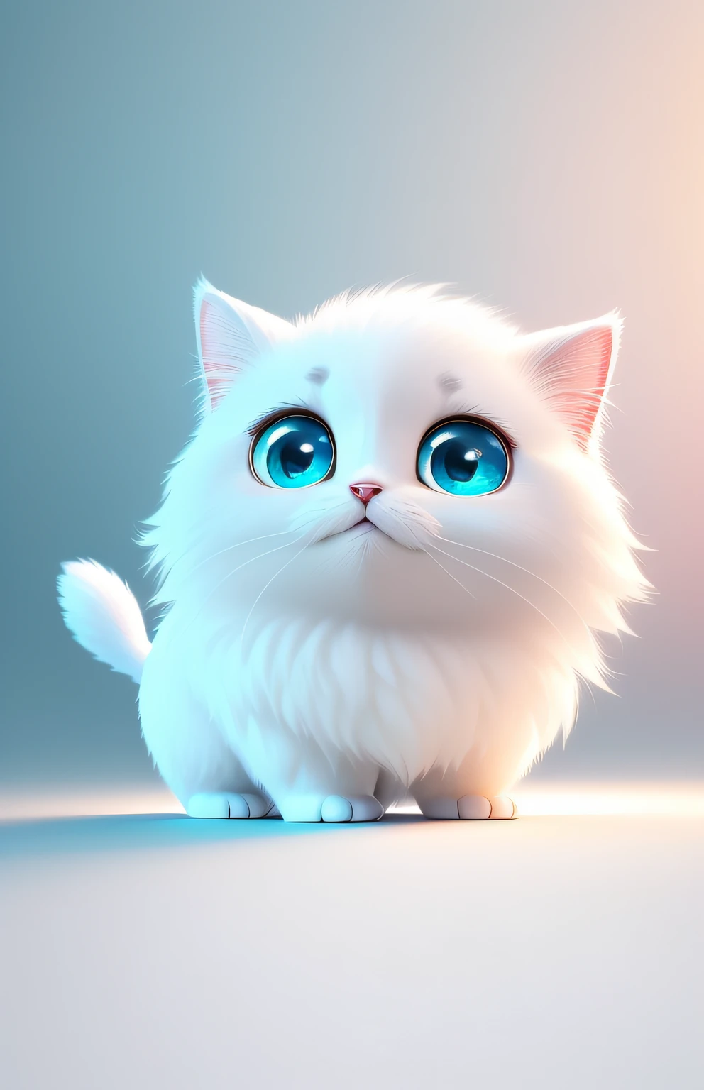 (tmasterpiece), (Need), (super-fine), (full bodyesbian:1.2), ultra cute, Baby, Pixar, Baby cat, It's a big eye-catcher, fluffly, ssmile, Delicate and delicate, Fairytales, Incredibly high detail, pixar-style, bright color palette, natural soft light, Simple background in solid color, Octane rendering, Trends on Artstation, opulent, ultra-wide-angle, 8k, k hd, realisticlying