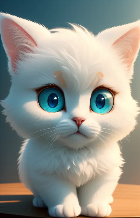 (tmasterpiece), (Need), (super-fine), (full bodyesbian:1.2), ultra cute, Baby, Pixar, Baby cat, It's a big eye-catcher, fluffly, ssmile, Delicate and delicate, Fairytales, Incredibly high detail, pixar-style, bright color palette, natural soft light, Simpl...