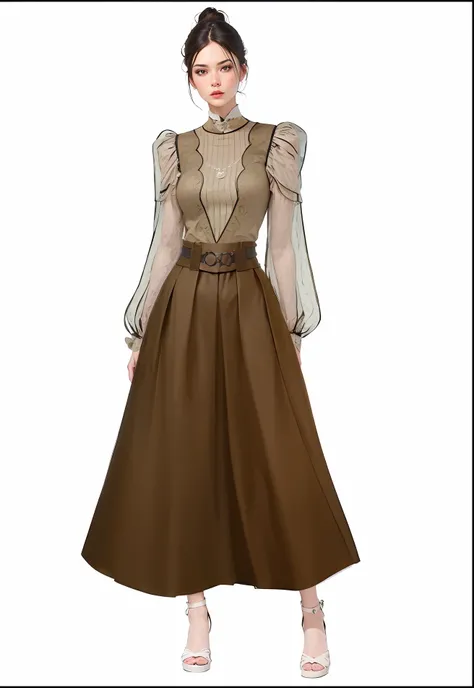 victorian dress drawing 