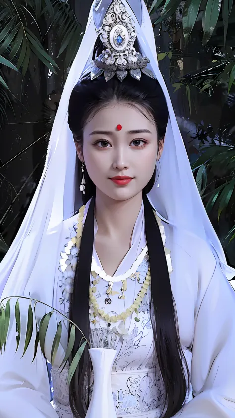 Arad woman sitting on a bench in a white dress and crown, ancient chinese beauti, Princesa chinesa antiga, Chinese woman, heise-...