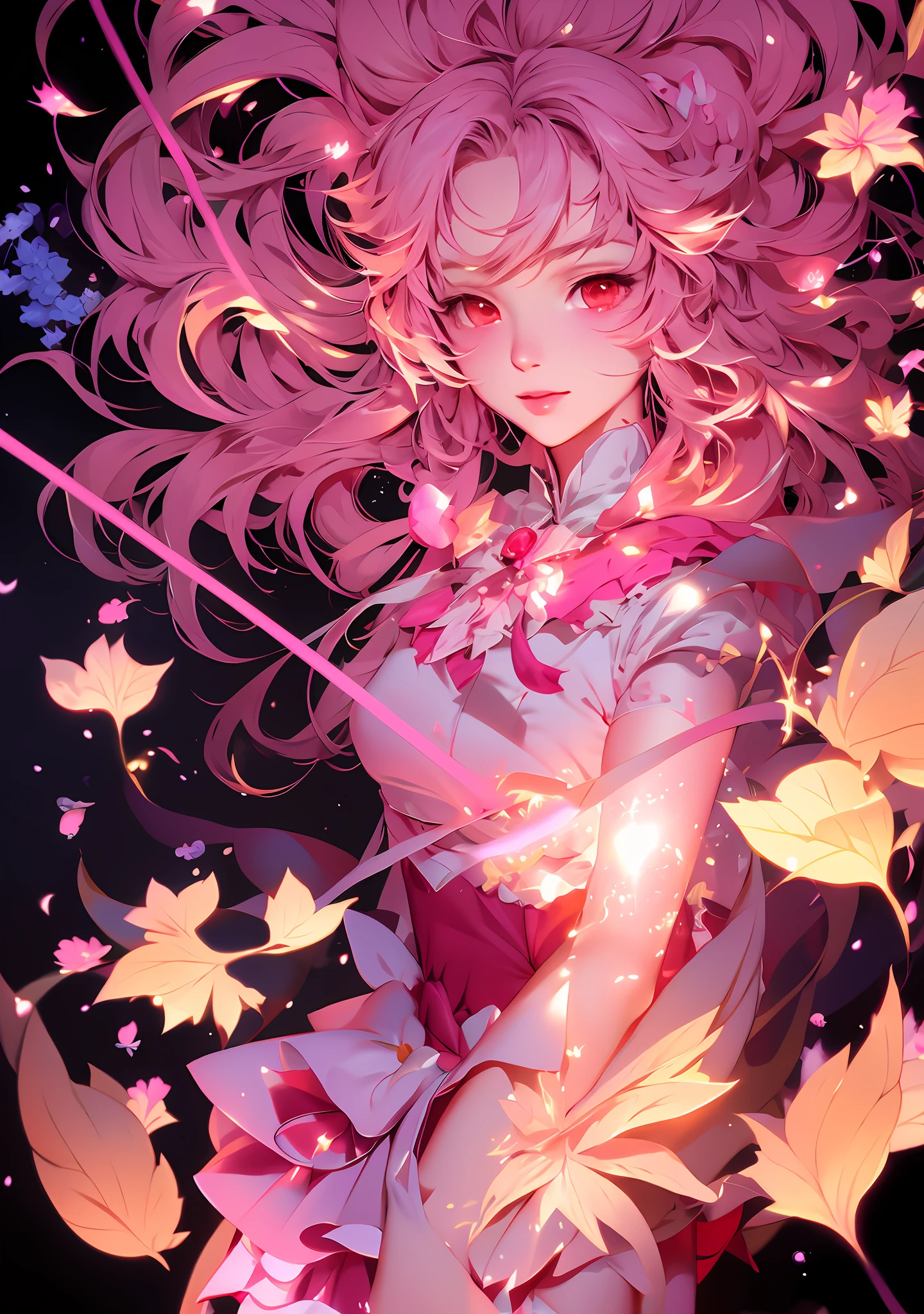 anime girl en robe rose avec des ailes volant dans les airs, du désir, L&#39;art numérique sur Pixiv, Fanart de Rui Demon Slayer, style artistique ufotable, soft illustration animée, illustration de style animé, portrait de fille magique, digital illustration animée, illustration animée, art zérochan, art d&#39;anime détaillé et propre, anime psychédélique rêveur, Belle œuvre d&#39;art animée, art numérique de style anime,chef-d&#39;œuvre, Meilleure qualité, (fond d&#39;écran CG Unity 8k extrêmement détaillé), (Meilleure qualité), (Meilleure illustration), (meilleure ombre), absurdes, Éclairage réaliste, (Abîme), belle lueur détaillée