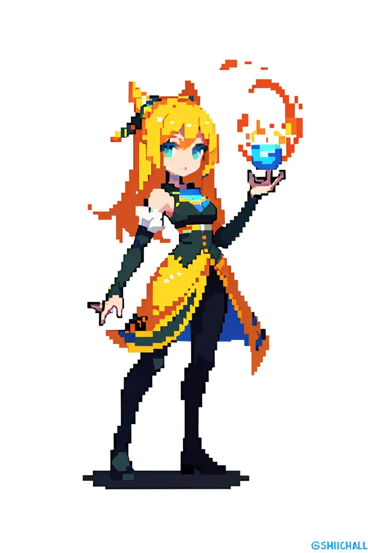 (masterpiece, top quality, best quality), pixel, pixel art,1girl,full body, high detail,