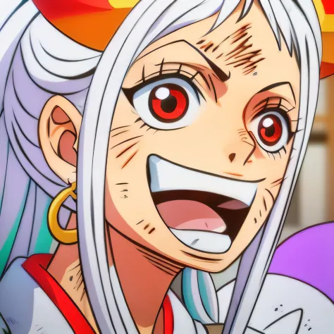 personagem de anime com cabelos brancos e olhos vermelhos segurando uma bola roxa, Anime de hoje ainda em destaque, from one pie...