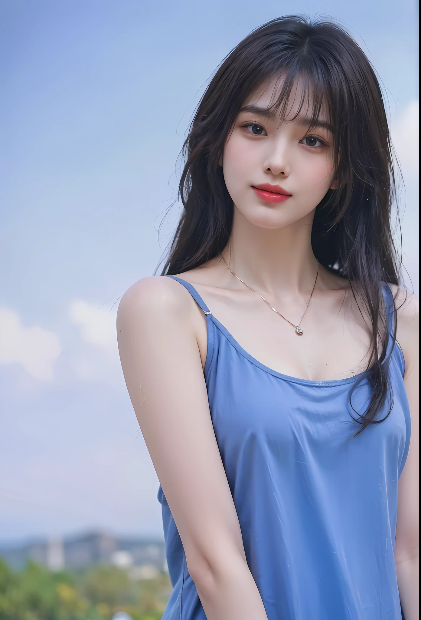(Highly detailed CG unity 8k wallpaper), (Masterpiece), (Best quality), (Super detail), (best illustration), (Best shadow), (Photorealistic:1.1),(pureerosface_v1:0.5),(Taiwanese cute girl),(Taiwanese Sexy Woman),,Real human skin, Lens flare, shade, Backlight,Lotus pond，Under the lotus，Under the lotus leaves，(Depth of field),(Natural light), filmgrain,((A girl with))),hyper HD,(Detailed eyes:1.4),Brown eyes, Seductive smile,kawaii,(solofocus),(Black hair),((Princess Cut Long Hair, Low Braided Ponytail))(Chinese hair accessories)))(See-Through Grey Hansou),(See-Through Gray Chinese Tan Costume Cloak)))((( Huge and drooping breasts)), (((Cowboy shot)), (Close-up) Blurred background, 18 years old, (((独奏)), (Shiny skin), cutea, wearing a diamond necklace, (watch audience), (Look at the front), (smile512:0.1), (Night), (Big)), (nomake-up), , (wet), (full of sweat), ssmile, (squinting: 0.5), (Pubic Area Showing), ((Small areolas)),