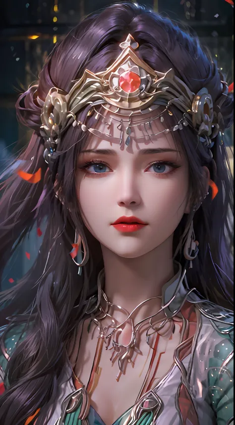 1 20-year-old girl, 1 goddess Athena, purple pink silk dress, beautiful goddess Athena's face without blemishes, sexy thin yello...