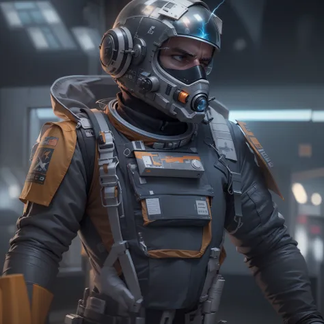 homem de 38 anos, x-wing pilot, space suit with boots, futuristic, character design, cinematic lightning, epic fantasy, hyper realistic, warcore, grainy, graphic, harsh looksdetail 8k --ar 16:9 -