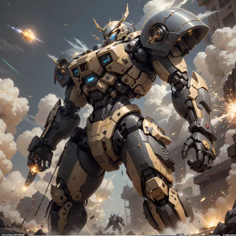 （（tmasterpiece）），Transformers，hornet，Robot de combat，Battle instant，Mecha destruction，Mecha damaged，China-style，Machine armour w...