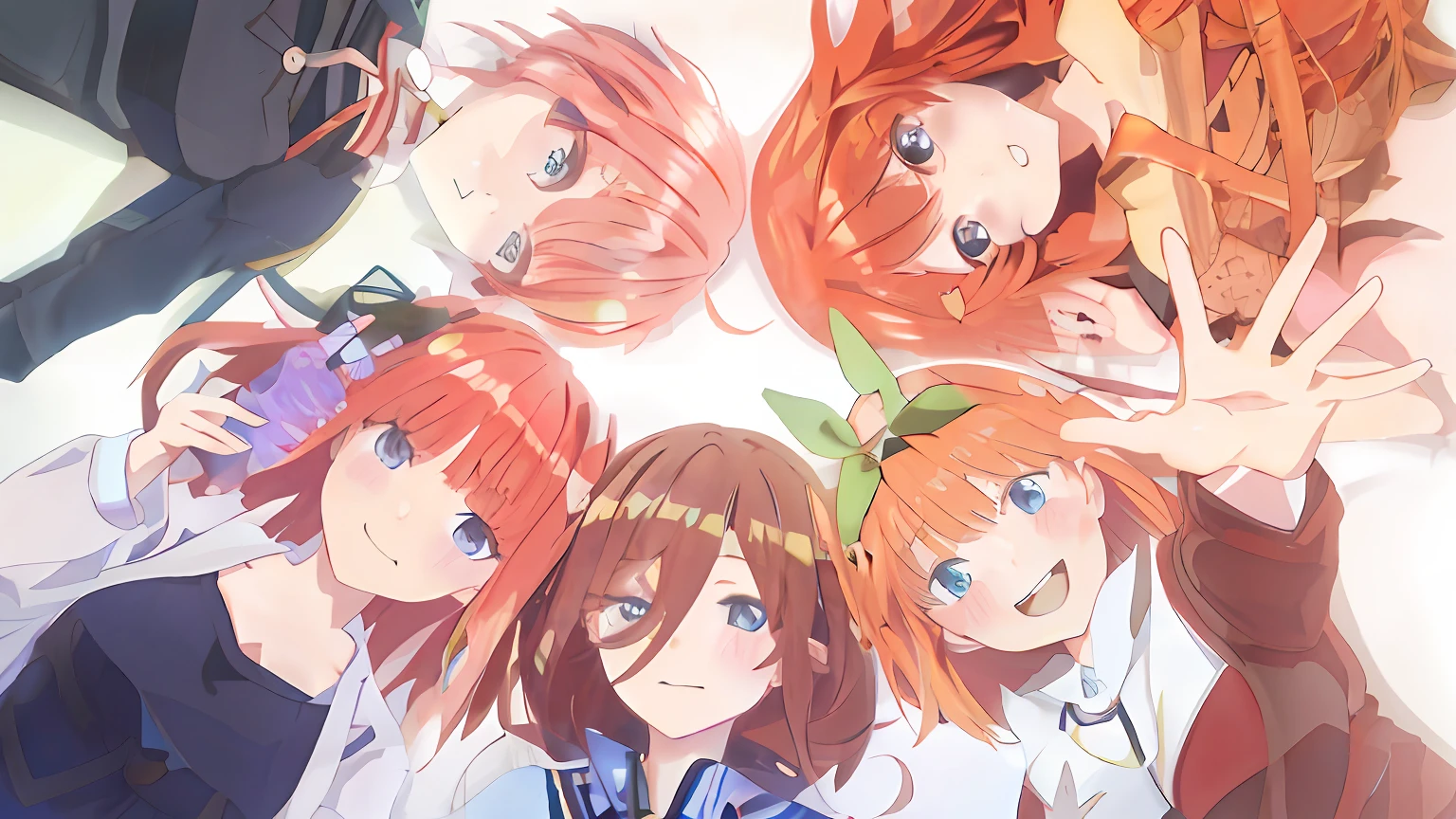 Anime image of a group of red-haired young girls, hololive, kyoto animation still, Kyoto Animation, in style of kyoto animation, still from tv anime, Today's featured anime stills, animated still, Mcross Delta, screenshot from the anime film, 2 0 1 9 anime screenshot, anime opening, kyoto animation productions, anime screenshot