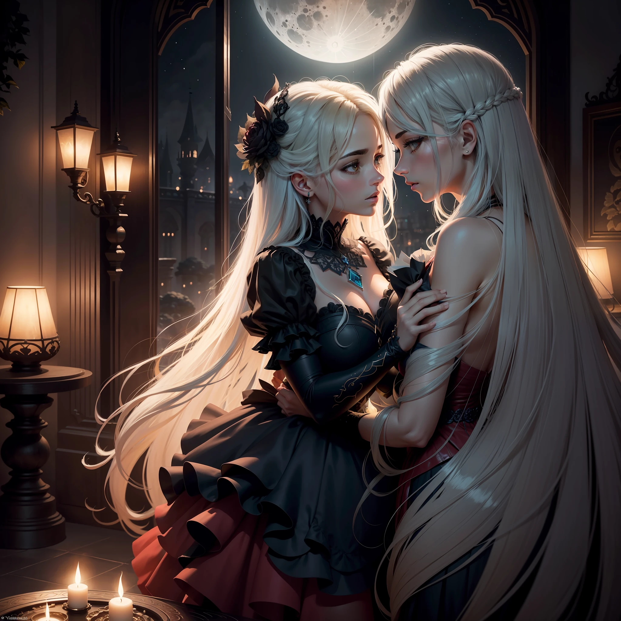 As you immerse yourself in an anime-style illustration, a fantastical