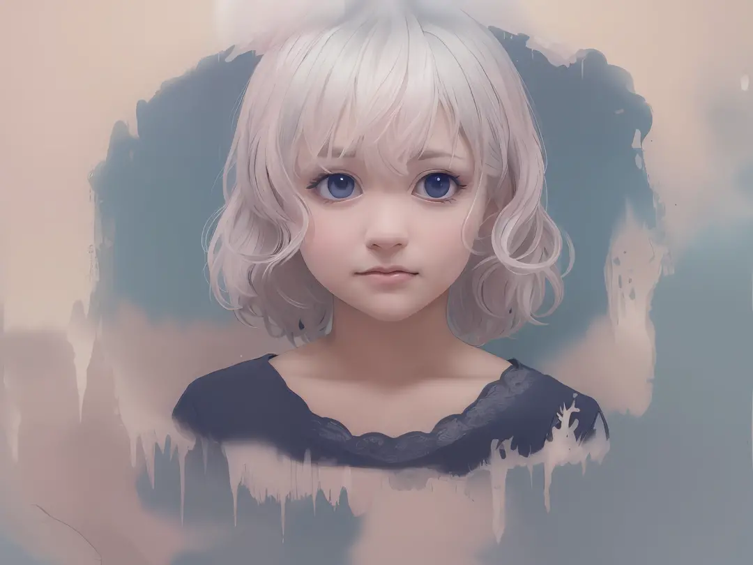Anime girl with blonde hair and blue eyes on blue background, Stunning anime face portrait, a beautiful anime portrait, Anime style portrait, anime styled digital art, portrait anime girl, Anime girl portrait, portrait of an anime girl, portrait of cute an...