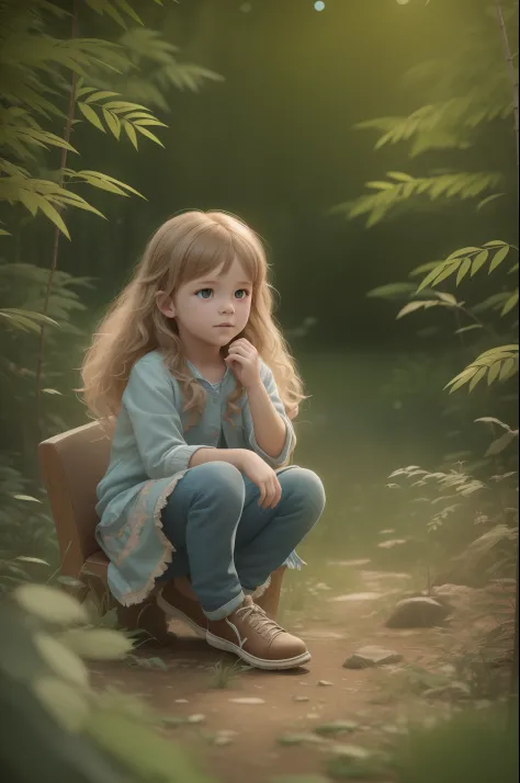 a photorealistic, 8k, HD cinematography in Unreal Engine. The scene features a cheerful and realistic six-year-old child. The ch...