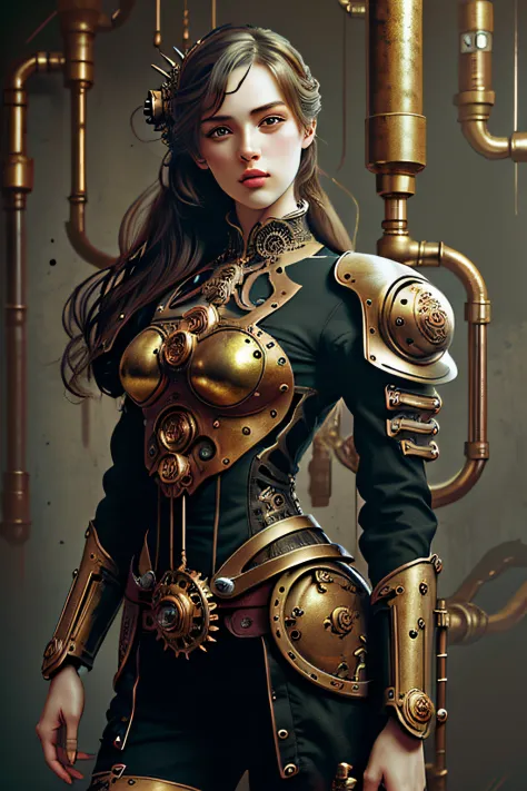 (masterpiece,top quality,best quality,official art,beautiful and aesthetic:1.2),
1girl,mechanical arms,
steampunk,